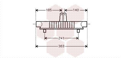 VAN WEZEL Õliradiaator,mootoriõli 40003284